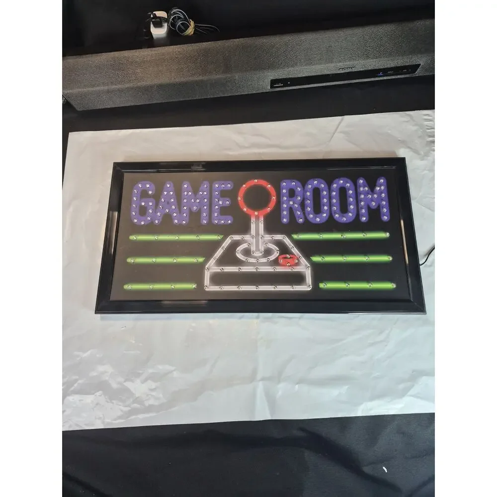 Game Room led lighted sign home new shop decor neon message display club service